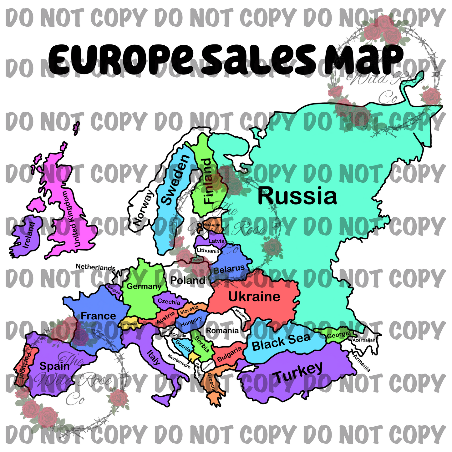 Europe Sales Map