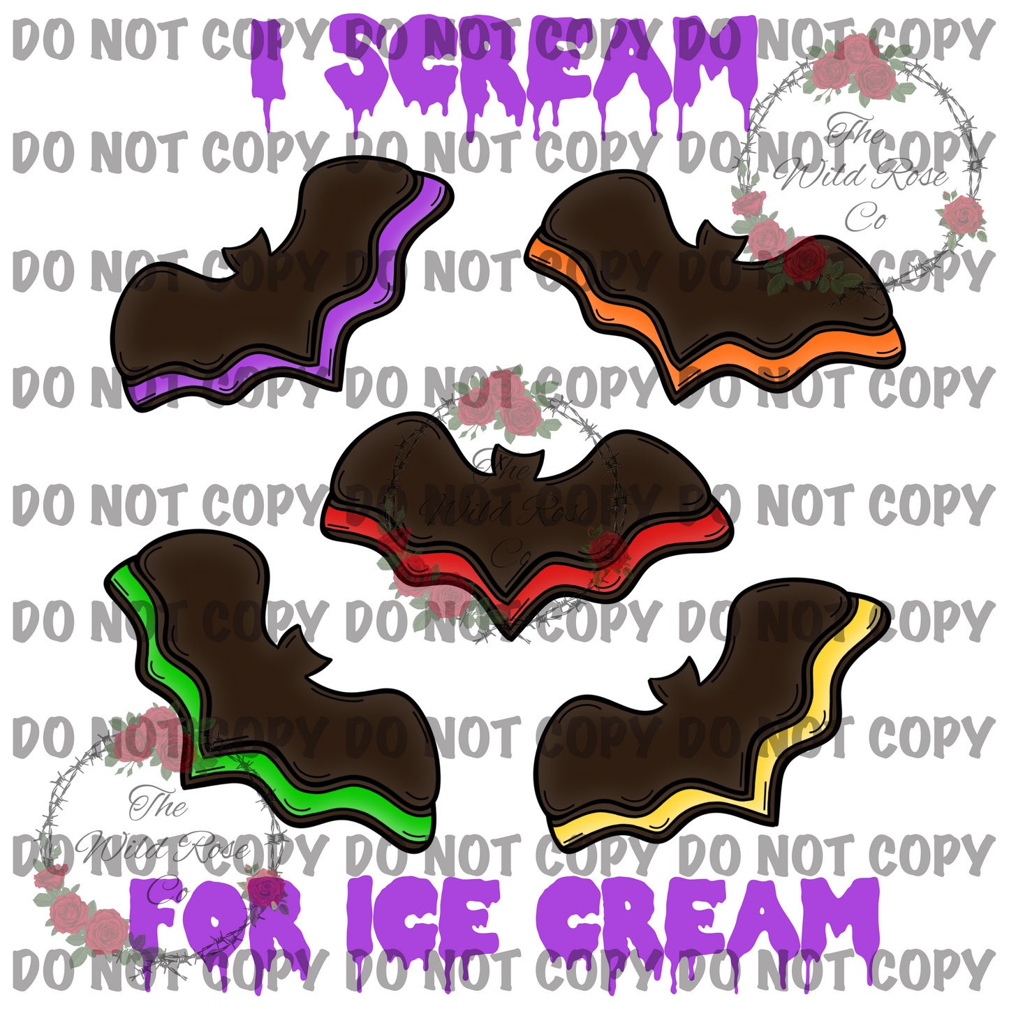 Bat Ice Cream Sandwiches