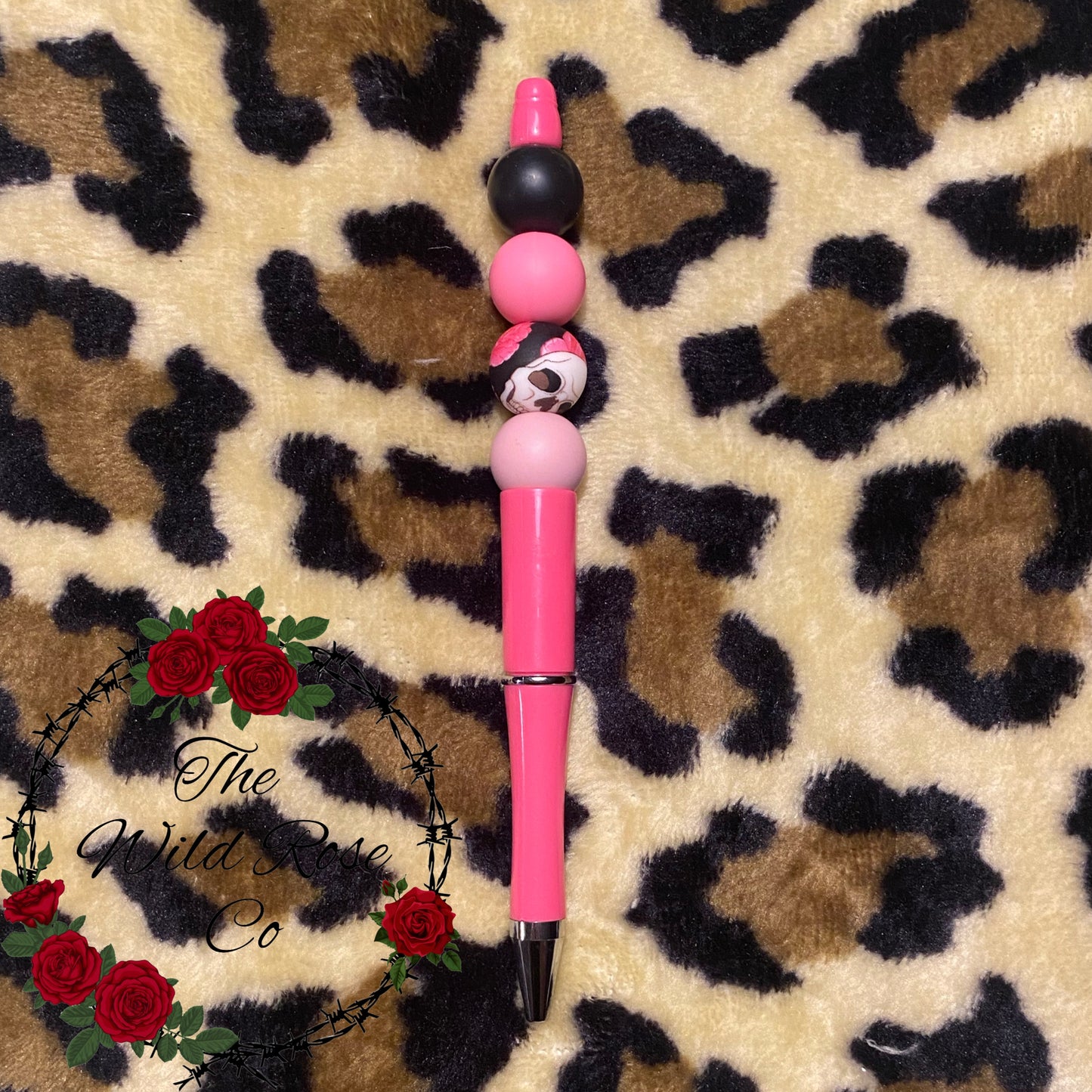 Floral Skull Pen