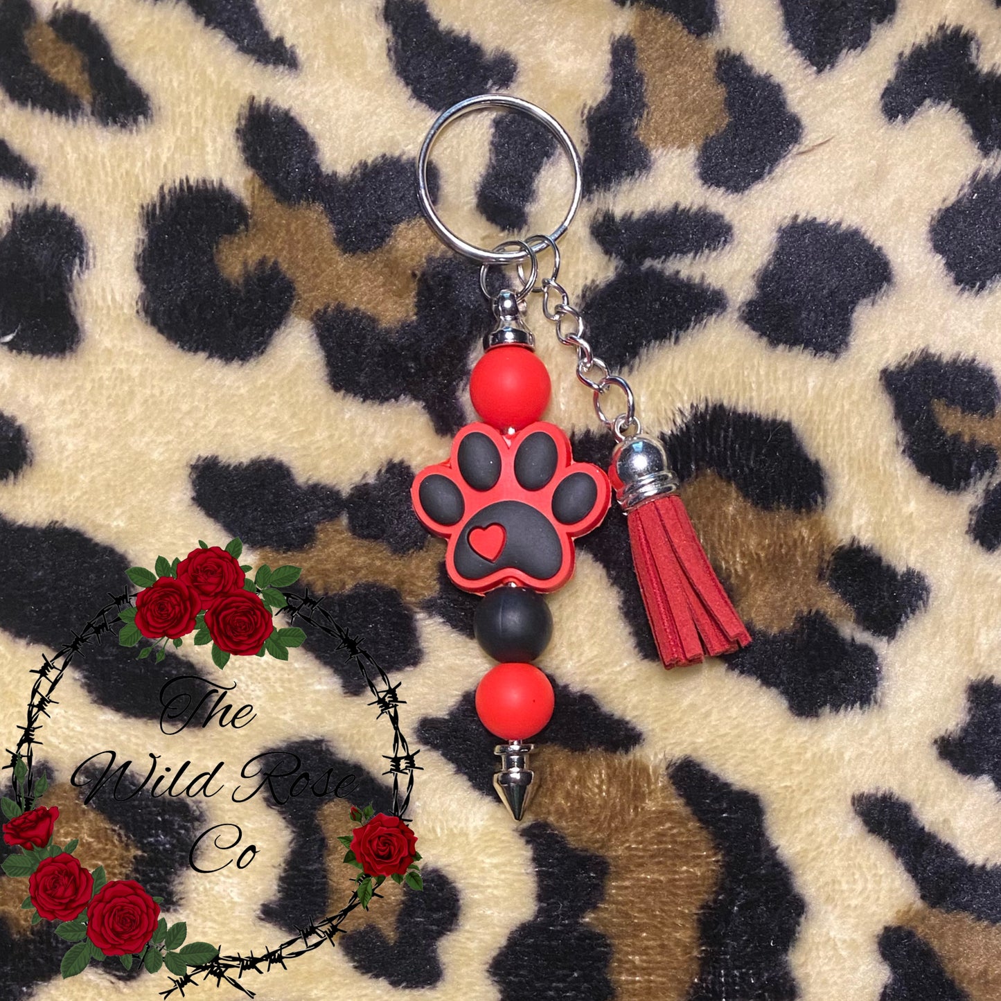 Paw Print Mini Keychain